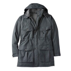Boulder Creek Fleece-Lined Parka with Detachable Hood in Color: Carbon